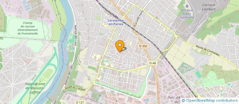 localisation de l'entreprise AMICALE DES DONNEURS DE SANG BENEVOLES DU PARISIS à CORMEILLES EN PARISIS