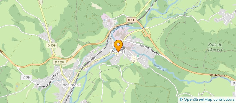 localisation de l'entreprise AMICALE DES DONNEURS DE SANG BENEVOLES DU SECTEUR DE LA VOLOGNE à DOCELLES