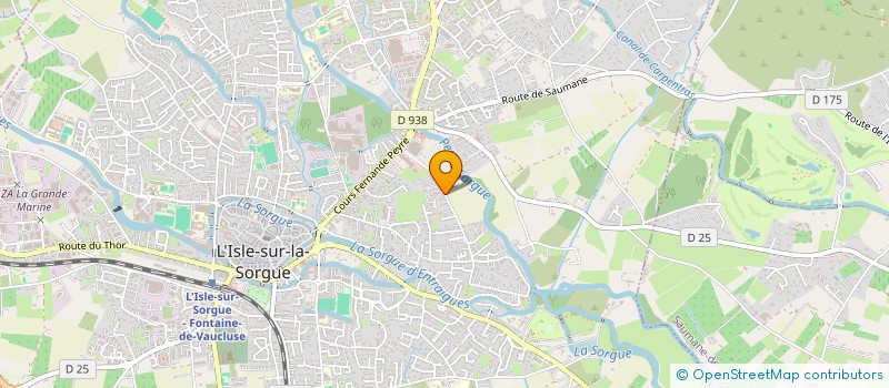 localisation de l'entreprise AMICALE DES DONNEURS DE SANG BENEVOLES ISLOIS à L'ISLE-SUR-LA-SORGUE