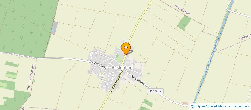 localisation de l'entreprise AMICALE DES DONNEURS DE SANG BENEVOLESDE RUSTENHART  RUSTENHART