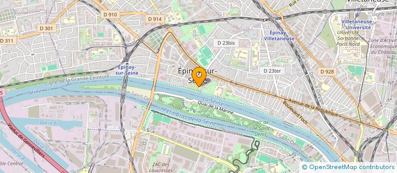 localisation de l'entreprise AMICALE DES DONNEURS DE SANG D'EPINAY-SUR-SEINE ET ENVIRONS à EPINAY-SUR-SEINE