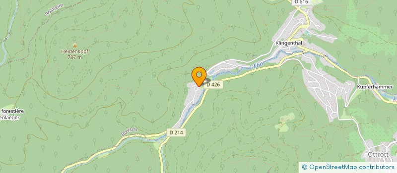 localisation de l'entreprise AMICALE DES DONNEURS DE SANG DE BOERSCH ET KLINGENTHAL  BRSCH