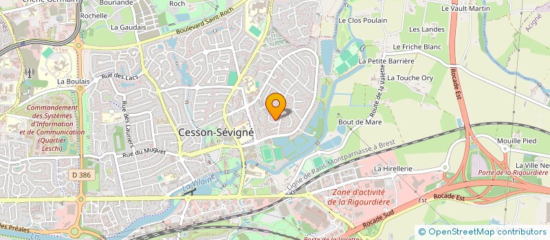 localisation de l'entreprise AMICALE DES DONNEURS DE SANG DE CESSON-SEVIGNE à CESSON-SEVIGNE