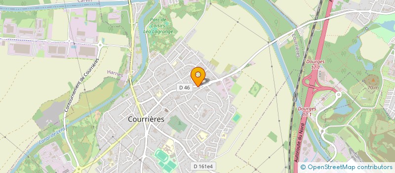 localisation de l'entreprise AMICALE DES DONNEURS DE SANG DE COURRIERES  COURRIERES