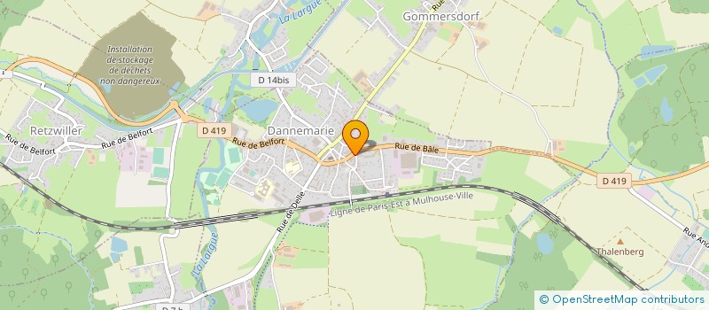 localisation de l'entreprise AMICALE DES DONNEURS DE SANG DE DANNEMARIE à DANNEMARIE