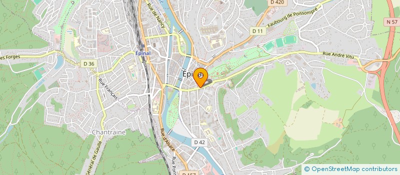 localisation de l'entreprise AMICALE DES DONNEURS DE SANG DE GOLBEY/EPINAL  EPINAL