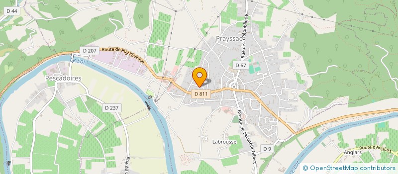 localisation de l'entreprise AMICALE DES DONNEURS DE SANG DE LA BASSE VALLEE DU LOT  PESCADOIRES