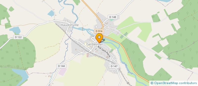 localisation de l'entreprise AMICALE DES DONNEURS DE SANG DE LA VALLEE DE LA MORTAGNE  GERBEVILLER