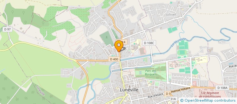 localisation de l'entreprise AMICALE DES DONNEURS DE SANG DE LUNEVILLE  LUNEVILLE
