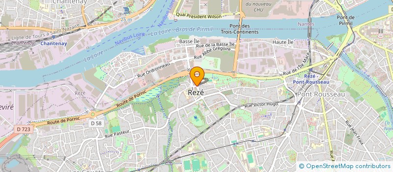 localisation de l'entreprise AMICALE DES DONNEURS DE SANG DE REZE à REZE