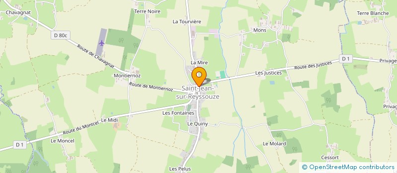 localisation de l'entreprise AMICALE DES DONNEURS DE SANG DE SAINT JEAN SUR REYSSOUZE à SAINT-JEAN-SUR-REYSSOUZE