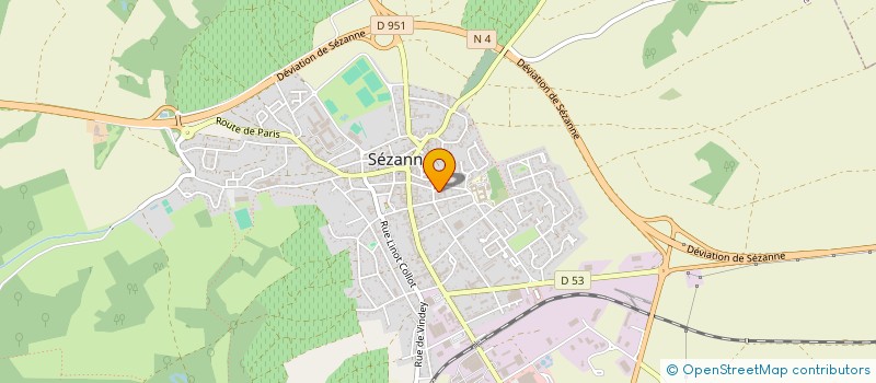 localisation de l'entreprise AMICALE DES DONNEURS DE SANG DE SEZANNE à SEZANNE