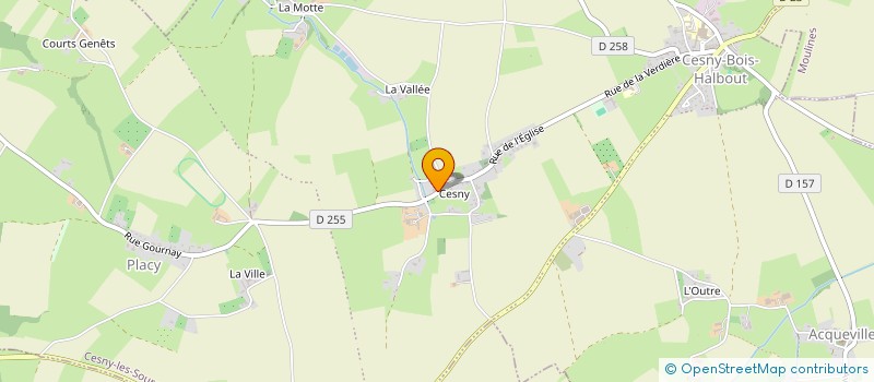 localisation de l'entreprise AMICALE DES DONNEURS DE SANG DE THURY-HARCOURT ET DE SA REGION  CESNY-LES-SOURCES