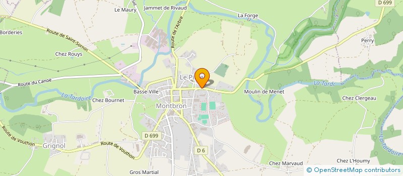 localisation de l'entreprise AMICALE DES DONNEURS DE SANG VOLONTAIRES DE MONTBRON à SAINT-SORNIN