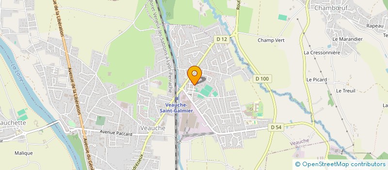 localisation de l'entreprise AMICALE DES DONNEURS ET ANCIENS DONNEURS DE SANG DE VEAUCHE ET SA REGION  VEAUCHE