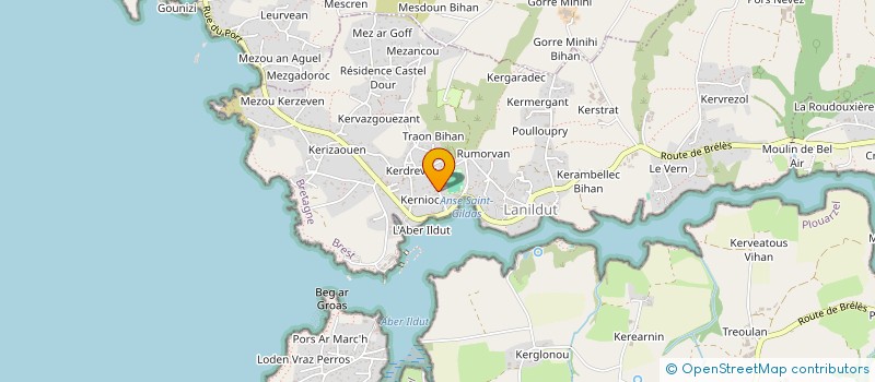 localisation de l'entreprise AMICALE DES DSM GUERRE DES MINES  LANILDUT