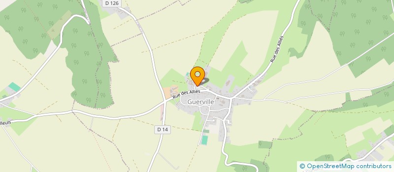 localisation de l'entreprise AMICALE DES ECOLES DE GUERVILLE, MELLEVILLE ET MILLEBOSC  GUERVILLE