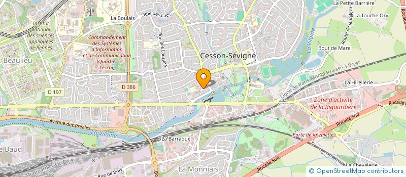 localisation de l'entreprise AMICALE DES ECOLES PUBLIQUES BEAUSOLEIL à CESSON-SEVIGNE