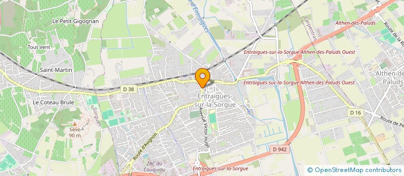 localisation de l'entreprise AMICALE DES ECOLES PUBLIQUES D'ENTRAIGUES SUR LA SORGUE  ENTRAIGUES-SUR-LA-SORGUE