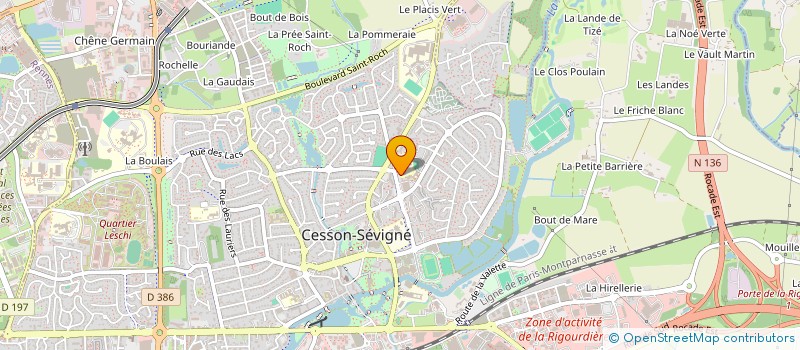 localisation de l'entreprise AMICALE DES ECOLES PUBLIQUES DE BOURGCHEVREUIL  CESSON-SEVIGNE