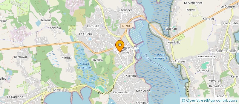 localisation de l'entreprise AMICALE DES ECOLES PUBLIQUES DE LA TRINITE-SUR-MER  LA TRINITE-SUR-MER