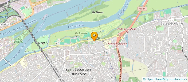 localisation de l'entreprise AMICALE DES EDUCATEURS DE FOOTBALL ATLANTIQUE  SAINT-SEBASTIEN-SUR-LOIRE