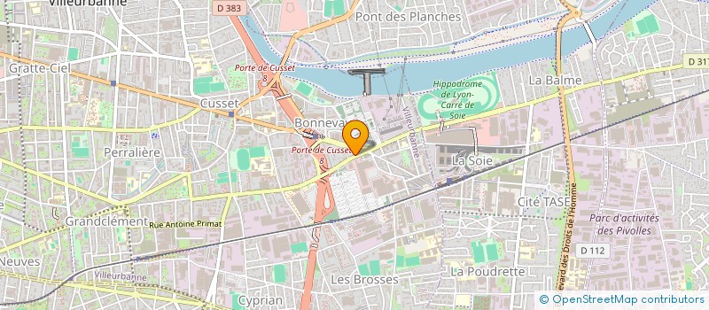 localisation de l'entreprise AMICALE DES EDUCATEURS DE FOOTBALL AUVERGNE RHONE ALPES  VILLEURBANNE