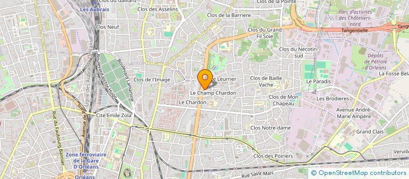 localisation de l'entreprise AMICALE DES EDUCATEURS DE FOOTBALL DIPLOMES DU LOIRET à ORLEANS