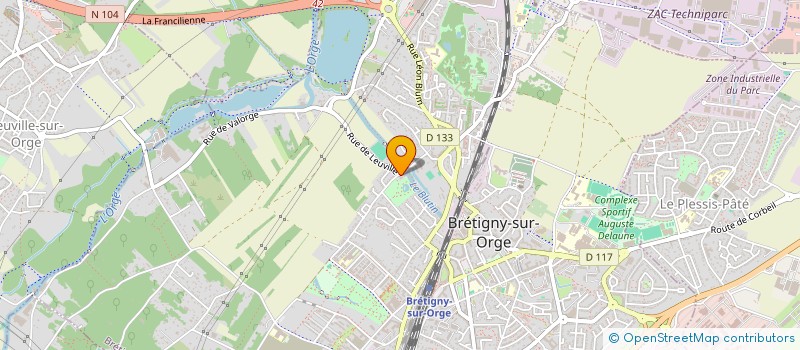 localisation de l'entreprise AMICALE DES EDUCATEURS DE FOOTBALL DU DEPARTEMENT DE L ESSONNE à BRETIGNY-SUR-ORGE