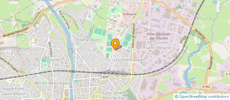 localisation de l'entreprise AMICALE DES EDUCATEURS FOOTBALL MAYENNE à LAVAL