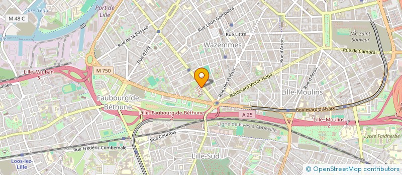 localisation de l'entreprise AMICALE DES ELEVES DE BACHIBAC DU LYCEE MONTEBELLO  LILLE