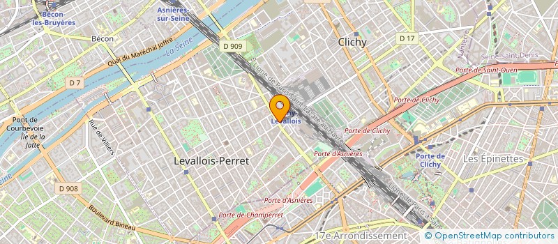 localisation de l'entreprise AMICALE DES ELEVES DE L ESTACA à LEVALLOIS-PERRET