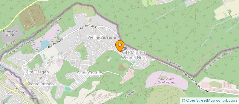 localisation de l'entreprise AMICALE DES ELEVEURS DE CANARIS DE STIRING WENDEL ET ENVIRONS  PETITE ROSSELLE