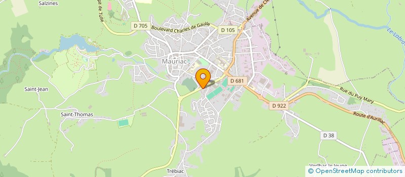 localisation de l'entreprise AMICALE DES ELFES BLEUS à MAURIAC