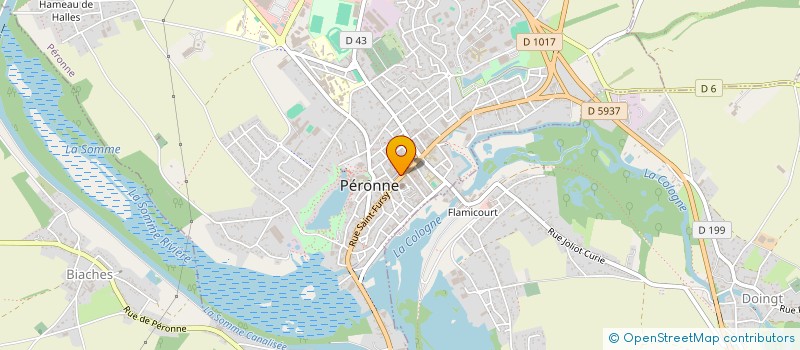 localisation de l'entreprise AMICALE DES EMPLOYES COMMUNAUX A.E.C.  PERONNE