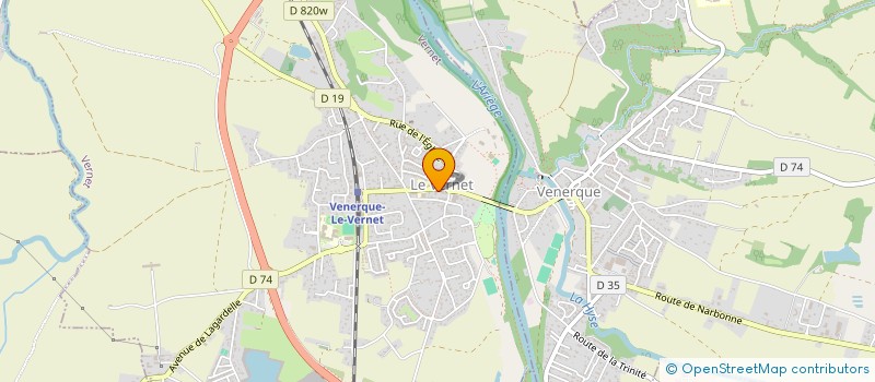 localisation de l'entreprise AMICALE DES EMPLOYES COMMUNAUX DU VERNET  VERNET