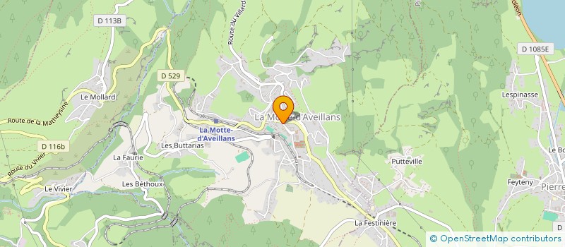 localisation de l'entreprise AMICALE DES EMPLOYES DE LA VILLE DE LA MOTTE-D'AVEILLANS  LA MOTTE-D'AVEILLANS