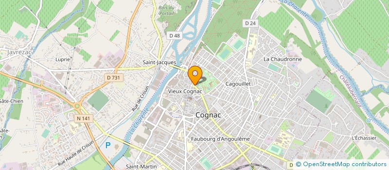 localisation de l'entreprise AMICALE DES EMPLOYES MUNICIPAUX à COGNAC
