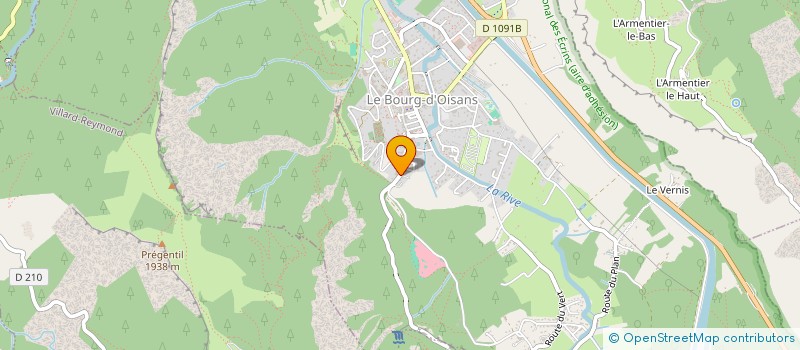 localisation de l'entreprise AMICALE DES EMPLOYES MUNICIPAUX DE BOURG-D'OISANS  LE BOURG-D'OISANS