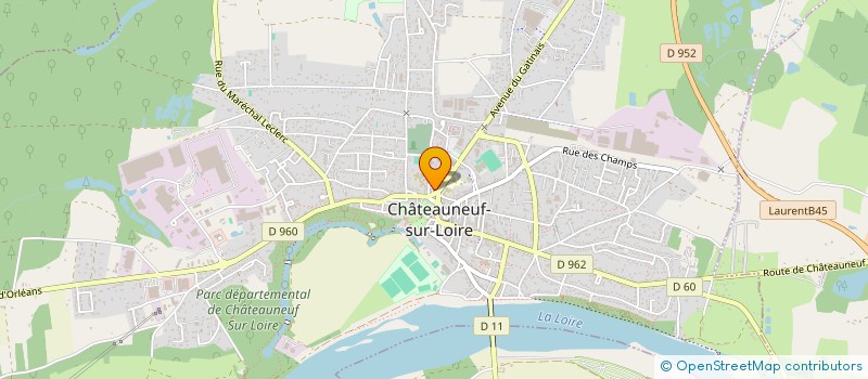 localisation de l'entreprise AMICALE DES EMPLOYES MUNICIPAUX DE LA VILLE DE CHATEAUNEUF-SUR-LOIRE à CHATEAUNEUF-SUR-LOIRE