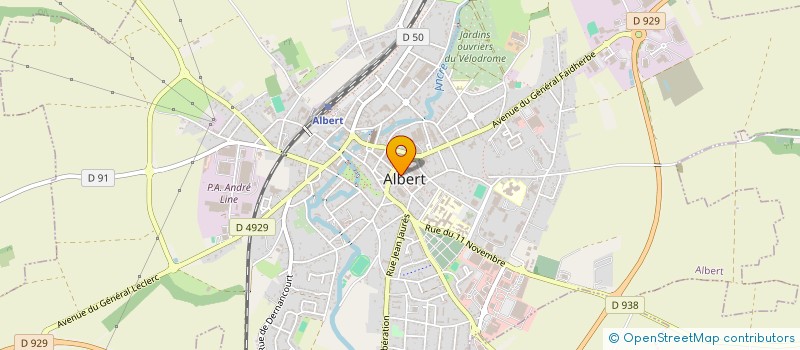 localisation de l'entreprise AMICALE DES EMPLOYES TERRITORIAUX DE LA CITE D'ANCRE  ALBERT