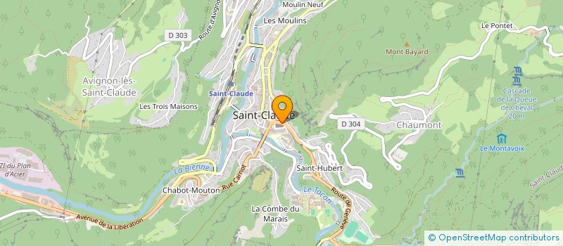 localisation de l'entreprise AMICALE DES ENFANTS DES DEPORTES DE SAINT CLAUDE  SAINT-CLAUDE