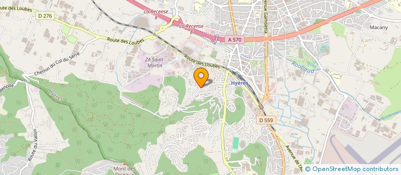 localisation de l'entreprise AMICALE DES GARS DU NORD DE HYERES ET SA REGION à HYERES