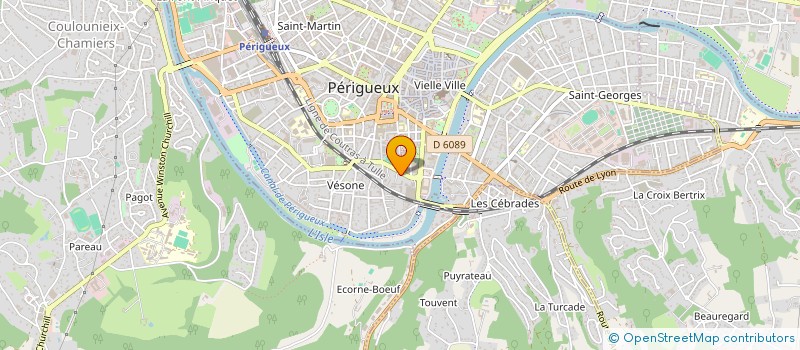 localisation de l'entreprise AMICALE DES GENDARMES PETROCORIENS  PERIGUEUX