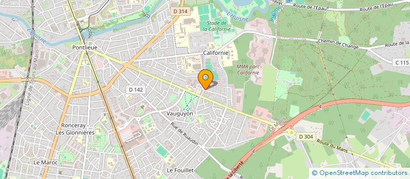 localisation de l'entreprise AMICALE DES HABITANTS DES BRUYERES/VAUGUYON  LE MANS