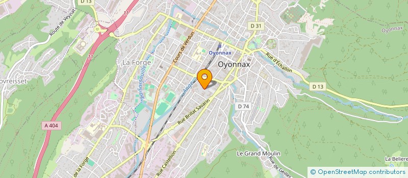 localisation de l'entreprise AMICALE DES HOSPITALIERS D'OYONNAX à OYONNAX