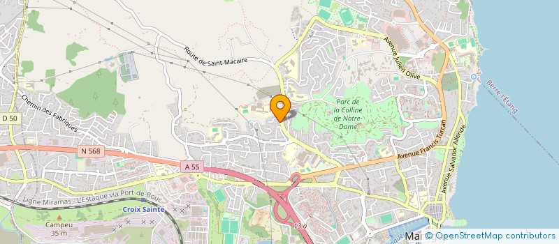 localisation de l'entreprise AMICALE DES HOSPITALIERS DE MARTIGUES à MARTIGUES