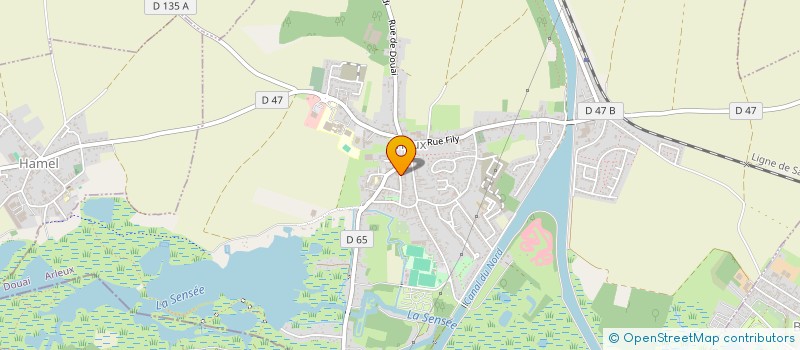 localisation de l'entreprise AMICALE DES HUTTIERS DE LA VALLEE DE LA SENSEE  ARLEUX