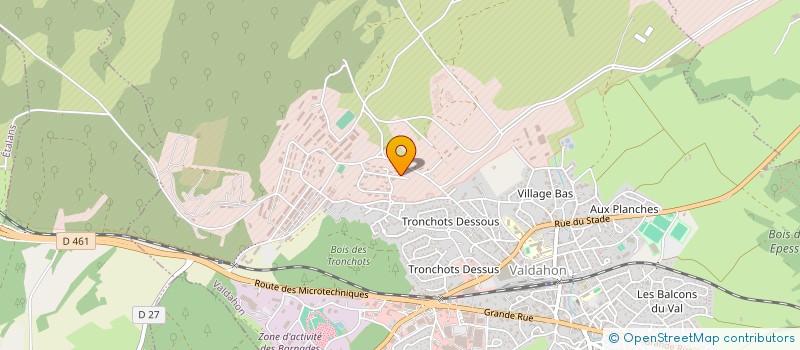 localisation de l'entreprise AMICALE DES ILIENS DU 25  VALDAHON