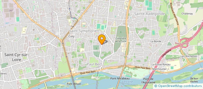 localisation de l'entreprise AMICALE DES JARDINS OUVRIERS DE SAINT-SYMPHORIEN ET SAINTE-RADEGONDE à TOURS
